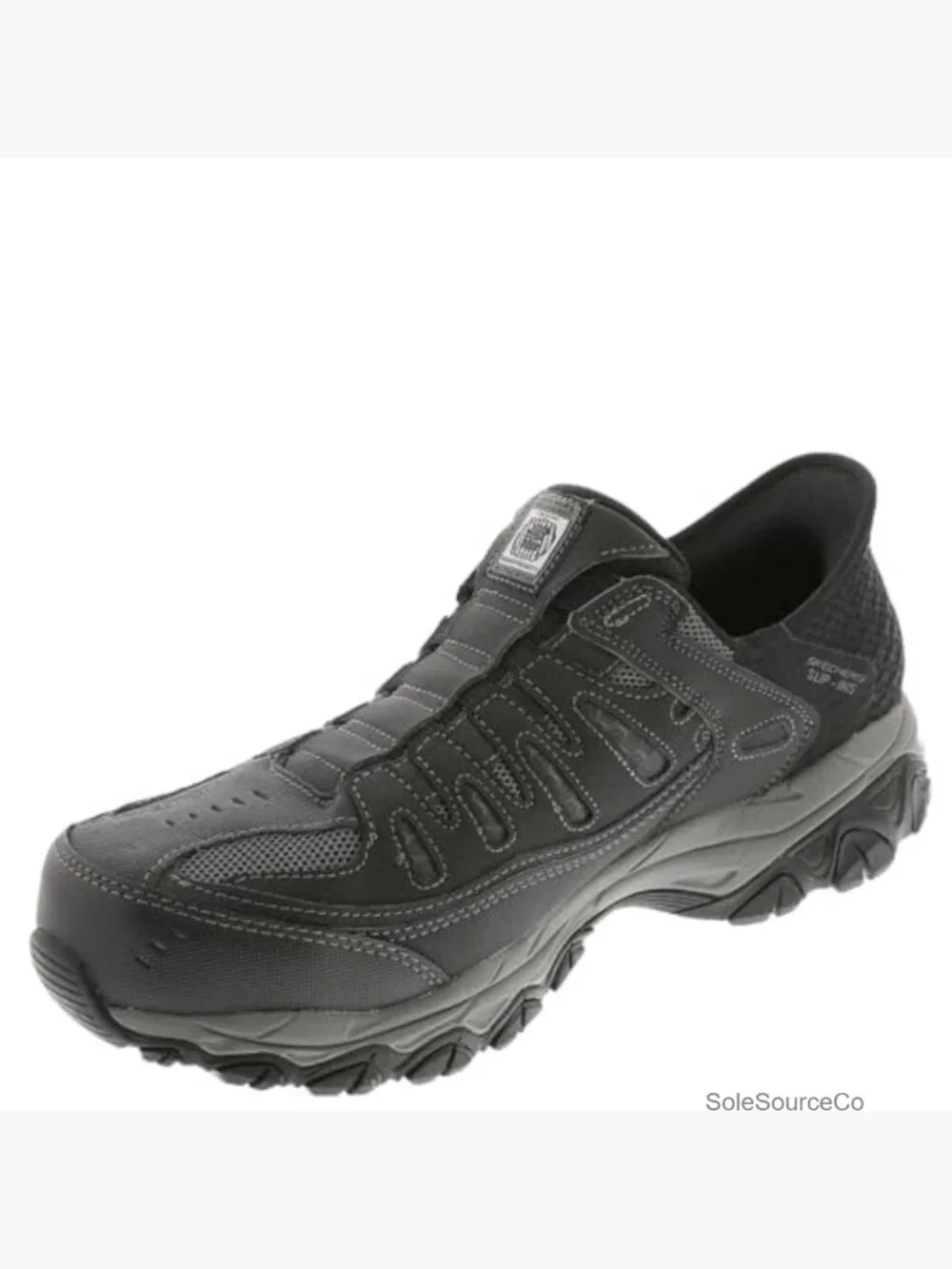 Hands Free Slip-in Safety Toe Work Shoes Steel Toe EH Slip-On